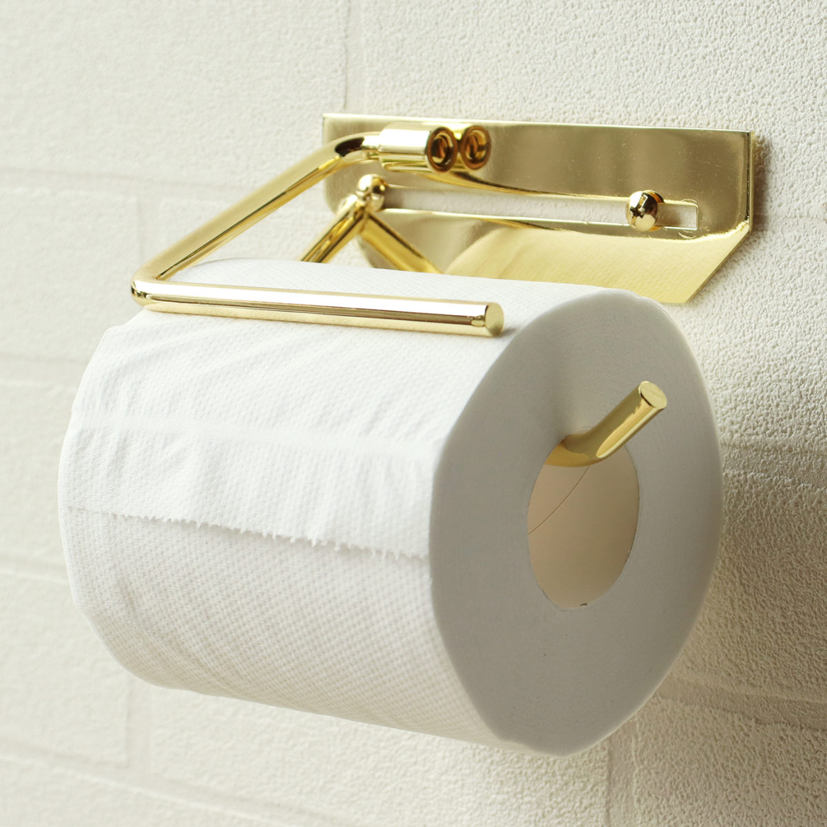 トイレットペーパーホルダー Elliot シングル 真鍮 ペーパーホルダー アイアン DIY トイレホルダー トイレ 紙巻き器 ホルダー 1連 ホテルライク おしゃれ