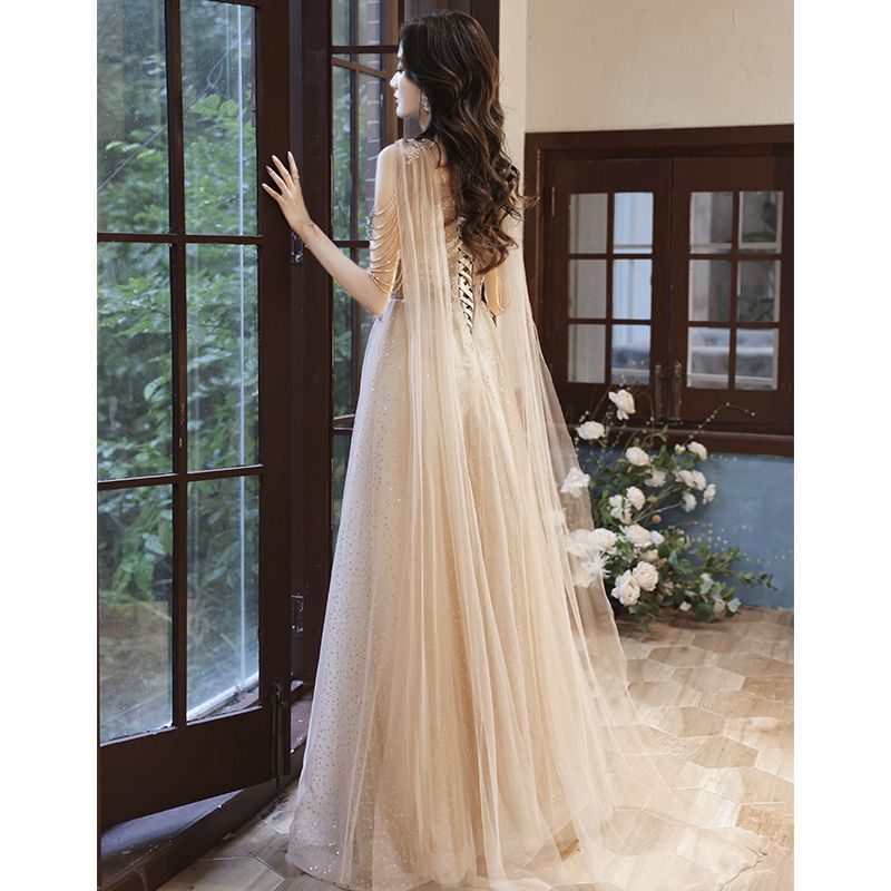 ドレス イブニングドレスの女性2024新型ワンピースは贅沢な雰囲気 母の日