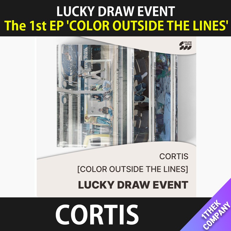 メガ割 【３種セット】（ラッキードロー特典）CORTIS The 1st EP [COLOR OUTSIDE THE LINES] ラキドロ