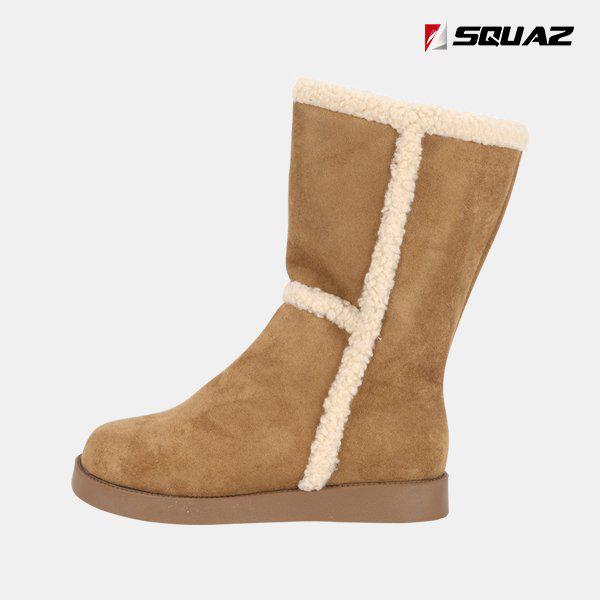 女性用冬の防寒スエードブーツファーロングブーツ SSS731