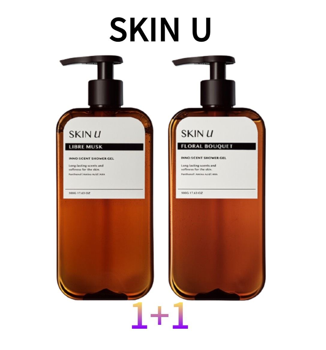 [SKIN U]【1+1】 シャワーGEL 500G 香水シャワー 韓国BODY WASH 5,863円