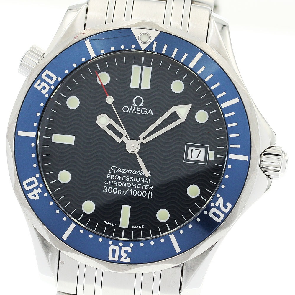 オメガ OMEGA 2531.80 シーマスター300 デイト 自動巻き メンズ 保証書付き_884003【中古】 215,150円