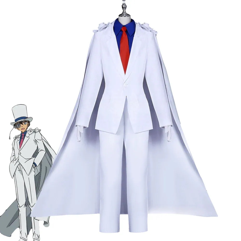 母の日怪盗キッド 名探偵コナン コスプレ衣装 コスム コスプレ服 かっこいい 子供サイズ 変装 仮装 二次元 ハロウィン 演出用 クリスマスA24