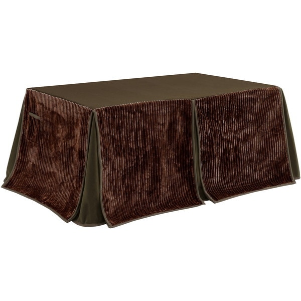 0043584 ストライプ ハイタイプ 150X90 DBR [こたつ布団] メーカー直送