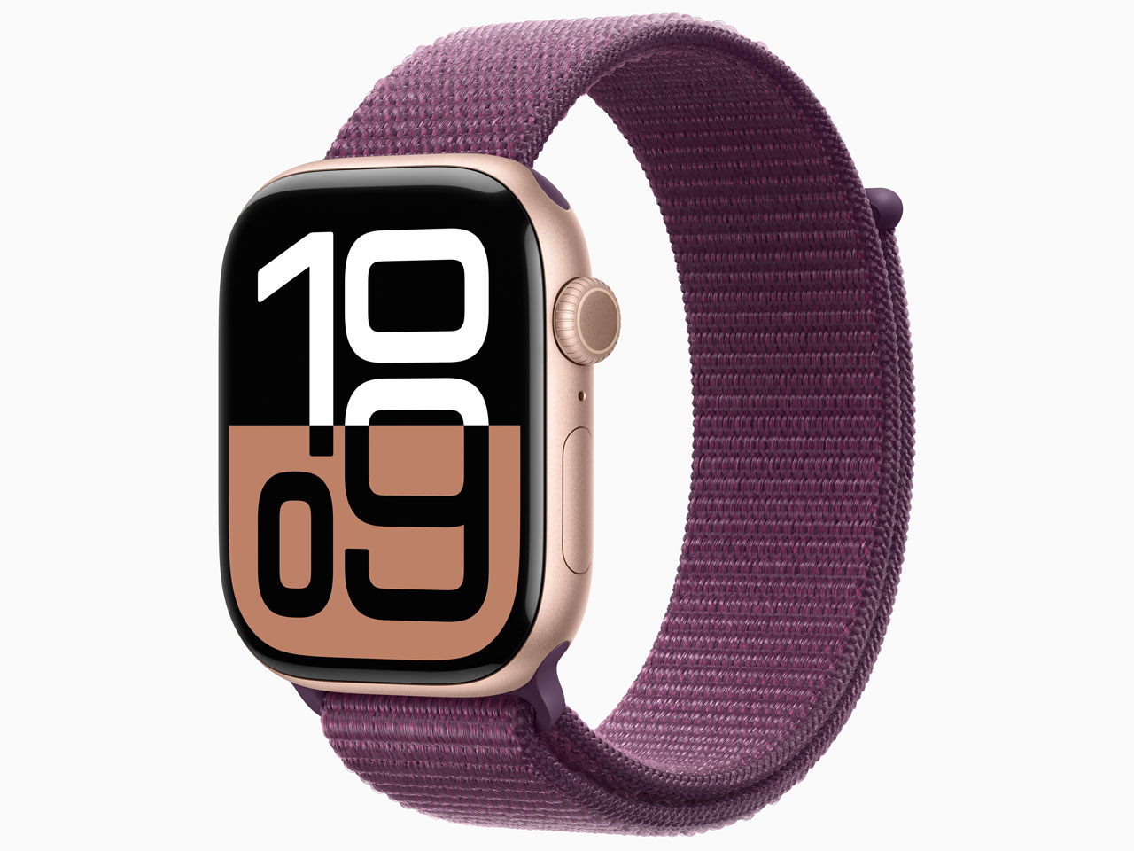 Apple Watch Series 10 GPSモデル 46mm MWWV3J/A [ローズゴールド・プラムスポーツループ]