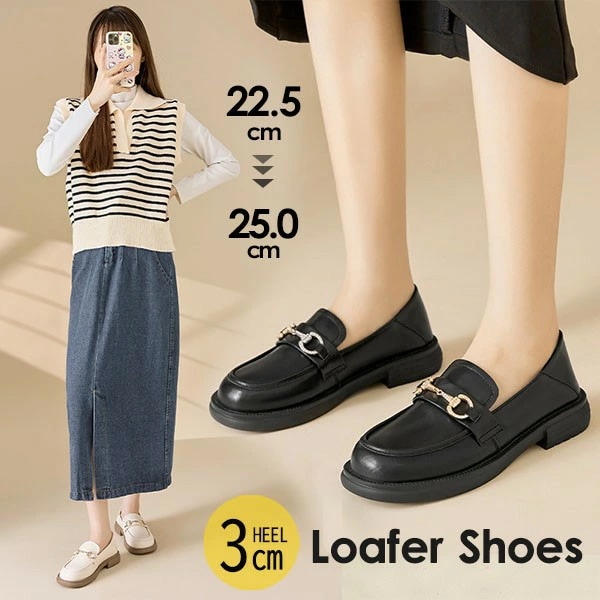 ビットローファー 大人 シューズ パンプス レディース シューズ ローヒール おしゃれ トラックソール 黒 マニッシュ 可愛い 春秋 フェイクレザー 合成皮革靴 Uチップ スクエアトゥ レトロ カジュ