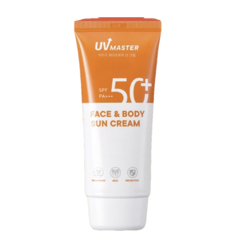 uvマスター フェイス&ボディ 日焼け止め SPF50 + PA +++, 80ml+80ml