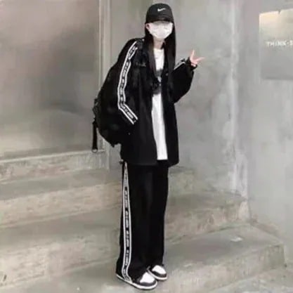 2025作シンプルスウエット可愛いセットアップレディースレディースファッションパーカートップスワイドパンツ二点セット大きめサイズスウェットセットアップ