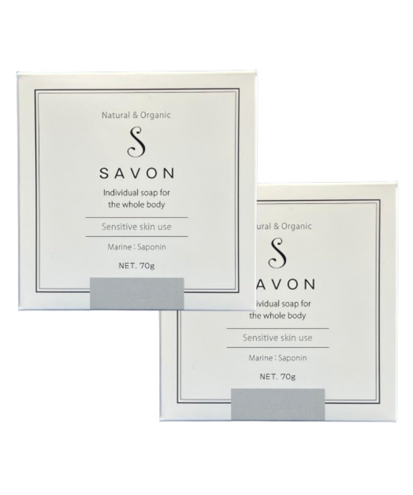固形石鹸 SAVON サボン 2個セット ナチュラルサボン マリンサポニン ヒトデ抽出エキス 全身 70g 効果を実感 石鹸 乾燥肌 解消 泡立ち 保湿 しっとり におい 臭い 低刺激 泡立ち 自然