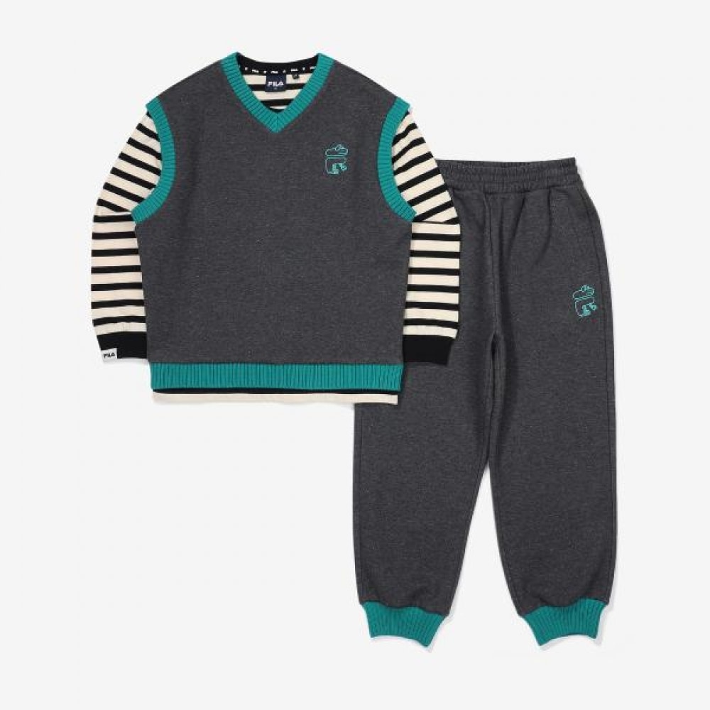 FILA キッズ ESSENTIAL+ 男の子 ベストセット (FK2FSF3301M_DLE)
