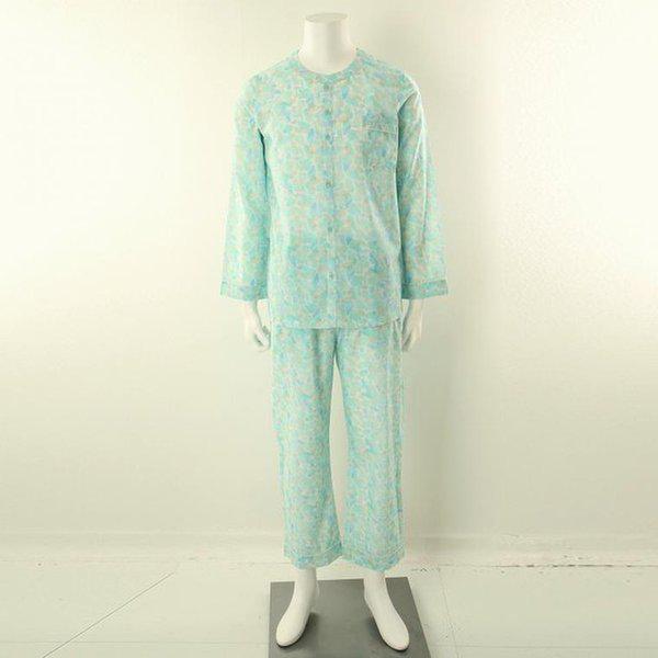 (イベント)プレミアムコットンシルク素材水彩画捺染男性パジャマメンズ寝巻き_C SOPA9263M_BU_C