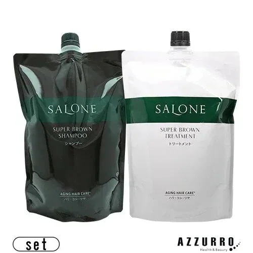 パシフィック プロダクツ サローネ スーパーブラウン シャンプー 800ml トリートメント 800g 詰め替え 合計2点セット【宅急便対応】【翌日着対応】