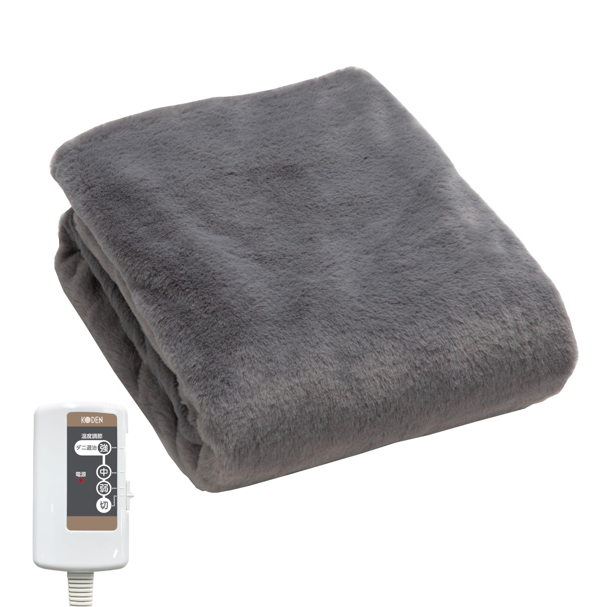 広電(KODEN) 電気毛布 敷き 130×80cm ラビットファー 洗える ダニ退治 スライド温度調節 CWA401H-HM