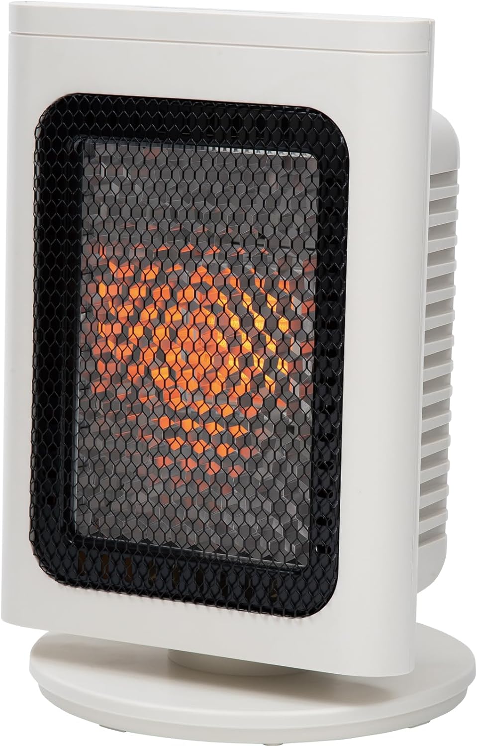 ヒーター 小型 遠赤外線 電気ストーブ 省エネ リフレクトストーブ リフレカ 3段階 節電 パワフル ハニカム 首振り 角度調節 おしゃれ 足元 暖房器具 芯から あったか スポット暖房 タイマー 静