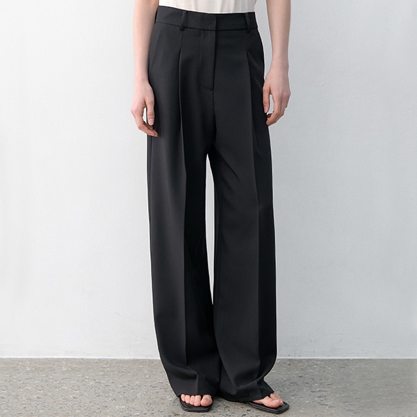(PT-5633)ESSENTIAL TUCK PANTS
