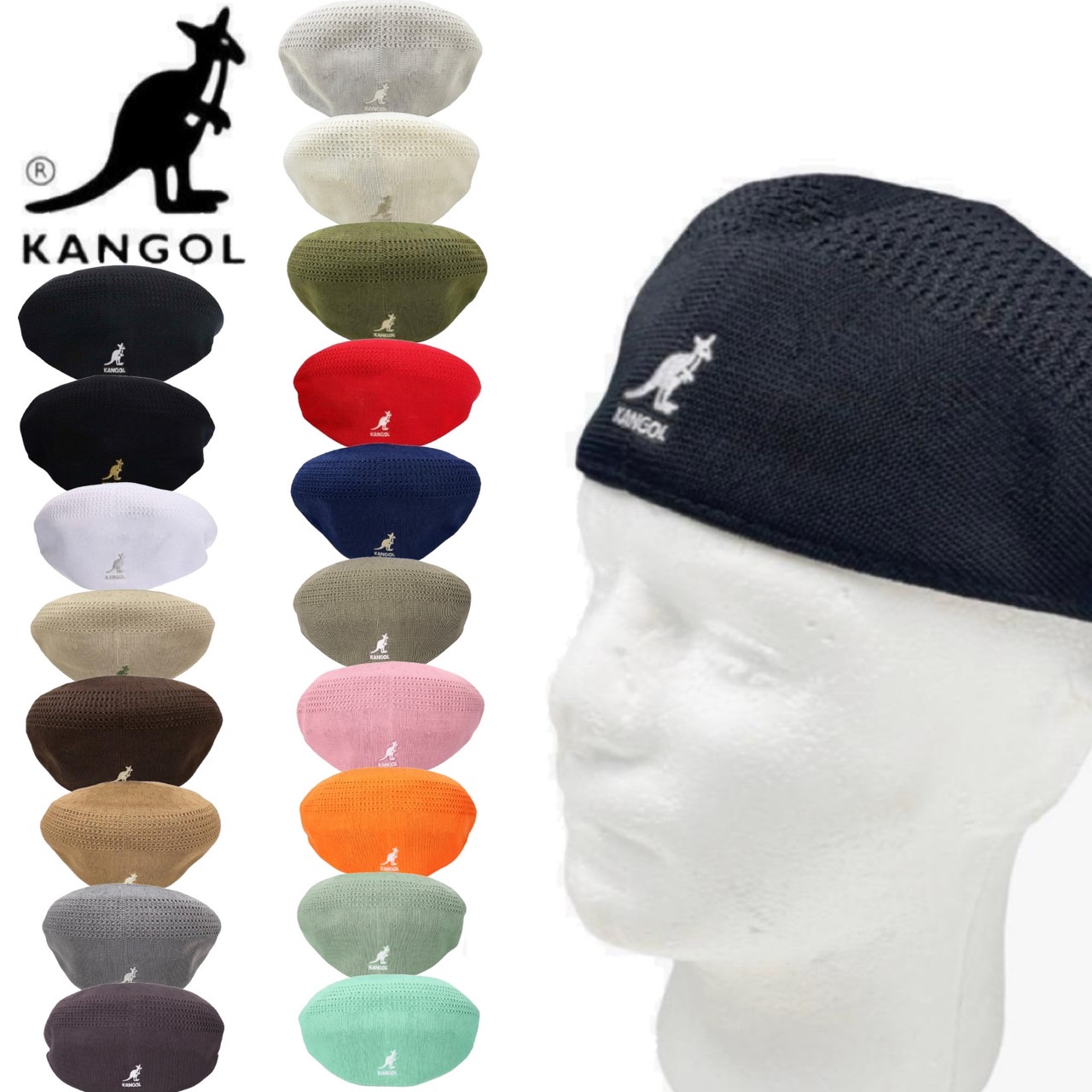 カンゴール kangol 帽子 キャップ ハット ハンチング帽 ベレー帽 0290BC トロピック 504 ユニセックス サマー サマーベレー KANGOL TROPIC 504 VENTAIR