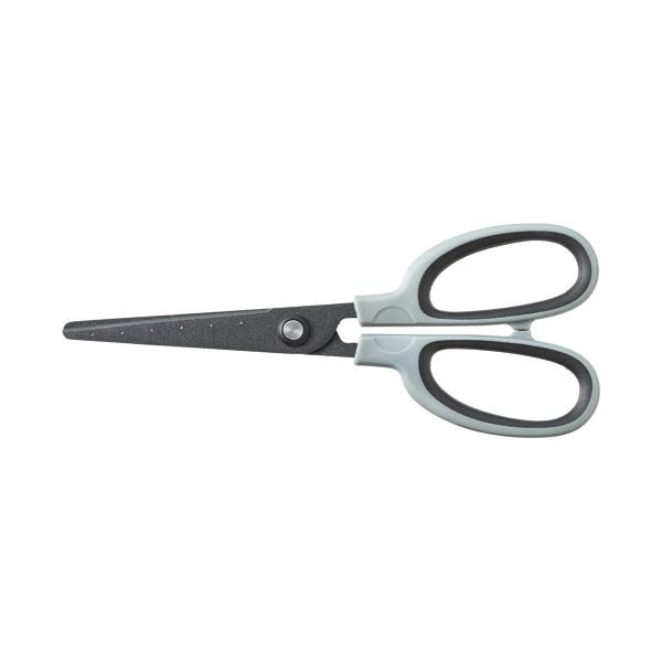 （まとめ） TANOSEE フッ素刃はさみ 刃先先丸 刃渡り65mm グレー 1本 [x30セット]