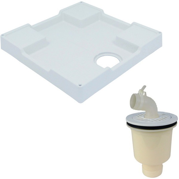 GAONA GA-LF040 タテビキ [洗濯機防水パントラップセット]