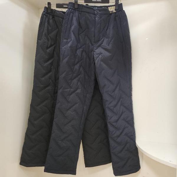 HC15 冬の男性用キルティングパターン ウエストバンド パディングパンツ NPL816 (S43303882)