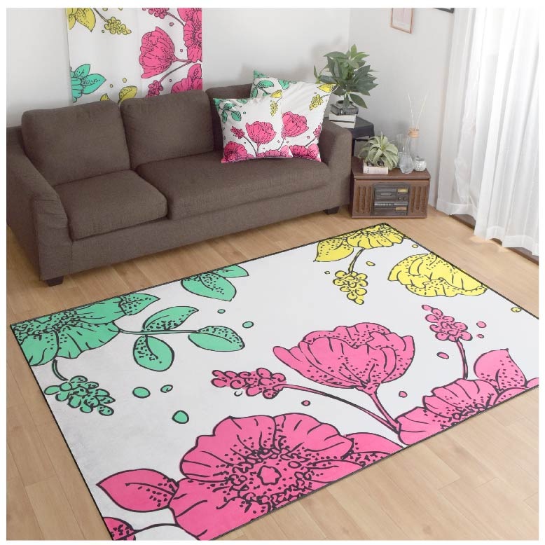 【7枚組】洗える ラグ クッションカバー のれん フロアクッションカバー 枕カバー ロングクッションカバー 7点セット インテリア ラインドロー