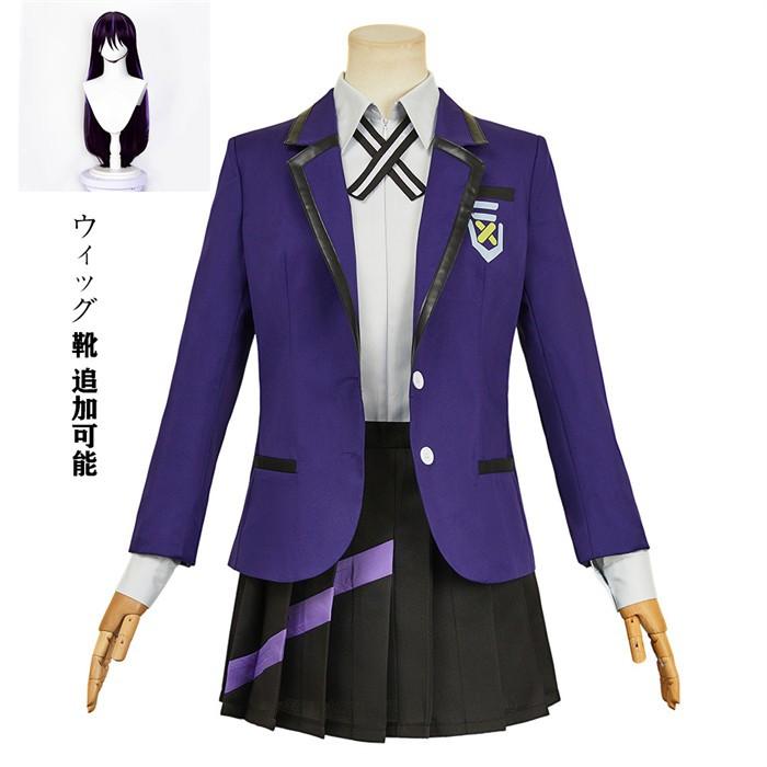 (WJ Fashion)ジークアクス ニャアン コスプレ衣装 制服 学生服 セット 機動戦士ガンダム ガンダム Gundam GQuuuuuuX にゃあん 衣装 ウィッグ 靴 コスチューム 仮装