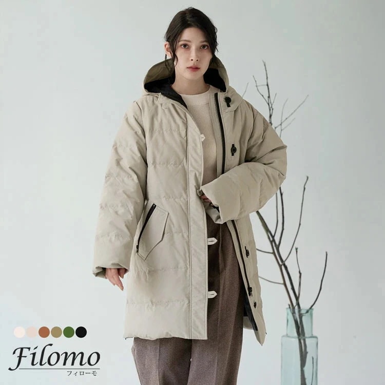 [Filomo]ダウンコートミドル丈
