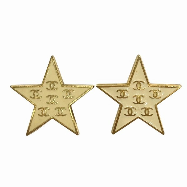 シャネル ココマーク スター 星 01P イヤリング レディース