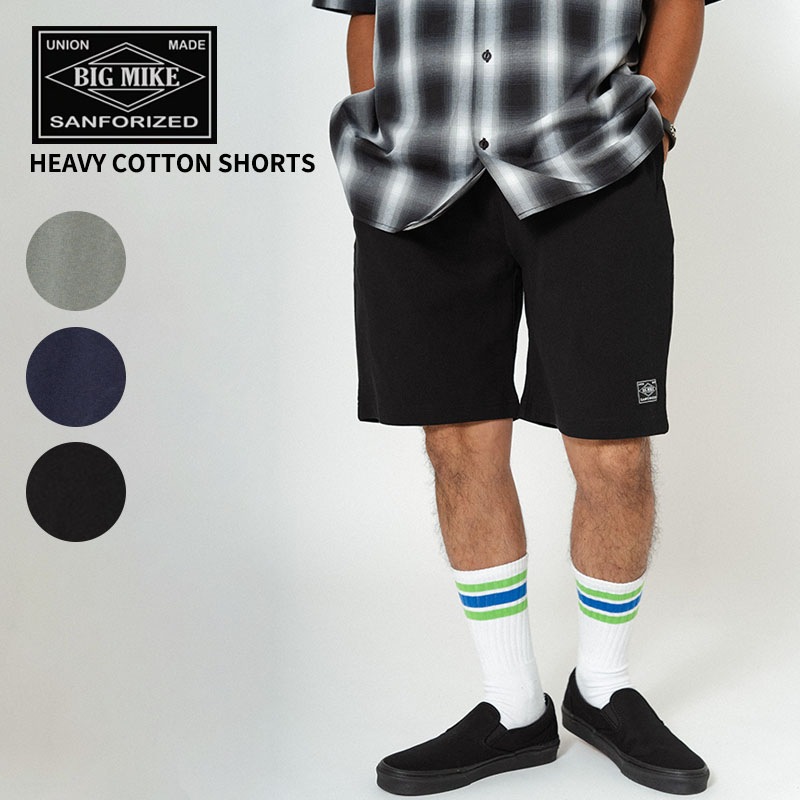 ビッグマイク メンズ ハーフパンツ スウェットショートパンツ BIG MIKE ヘビー コットン ショーツ ボトムス パンツ アメカジ 102427600