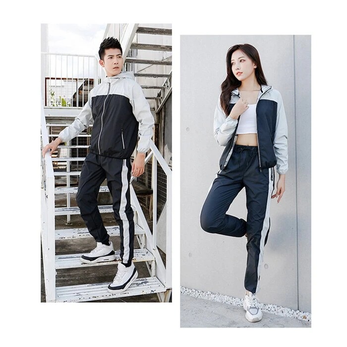 洗濯可 10倍発汗 上下セット 男女兼用 おしゃれ メンズ レディース サウナスーツ ダイエット 4,867円