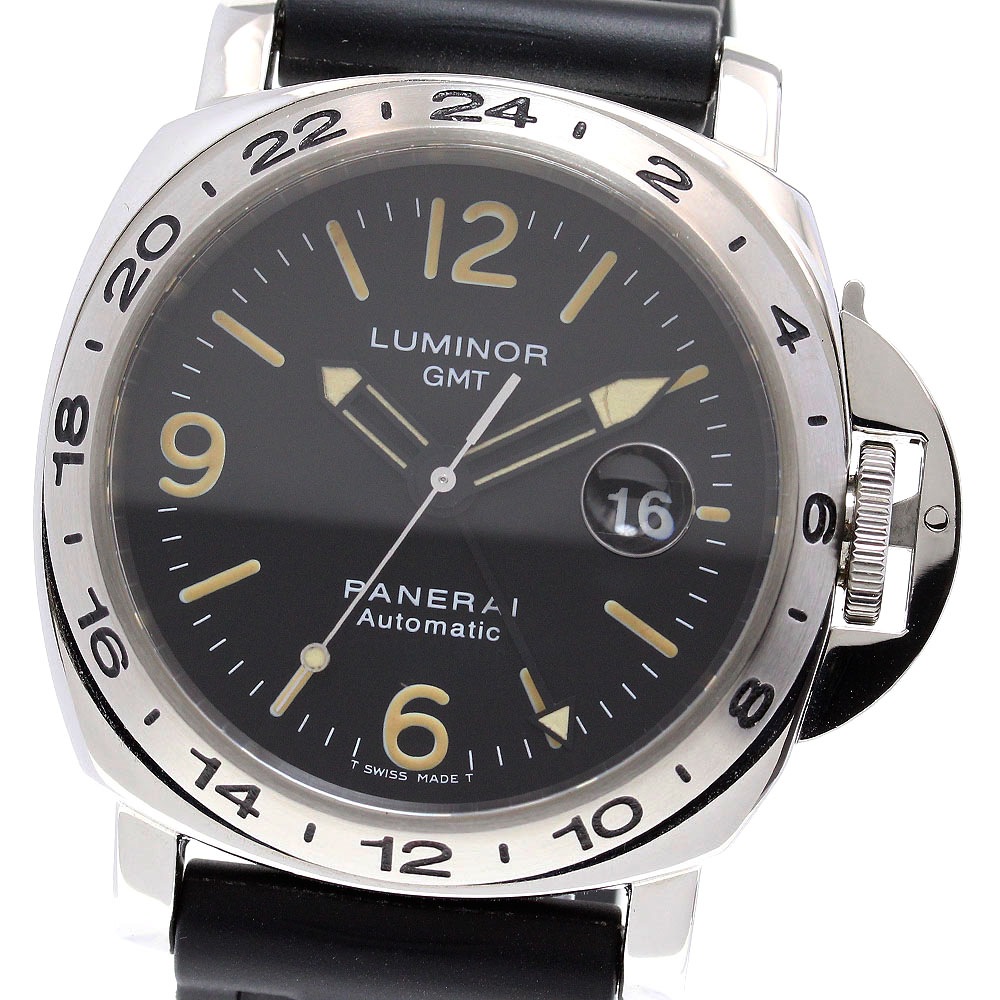 パネライ PANERAI PAM00023 ルミノール GMT デイト 自動巻き メンズ _846218【中古】