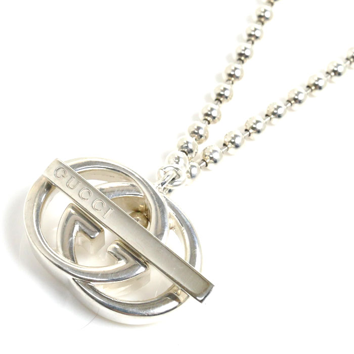 GUCCI グッチ シルバー925 インターロッキングG ネックレス 21.0g 45cm ユニセックス 中古 11,880円