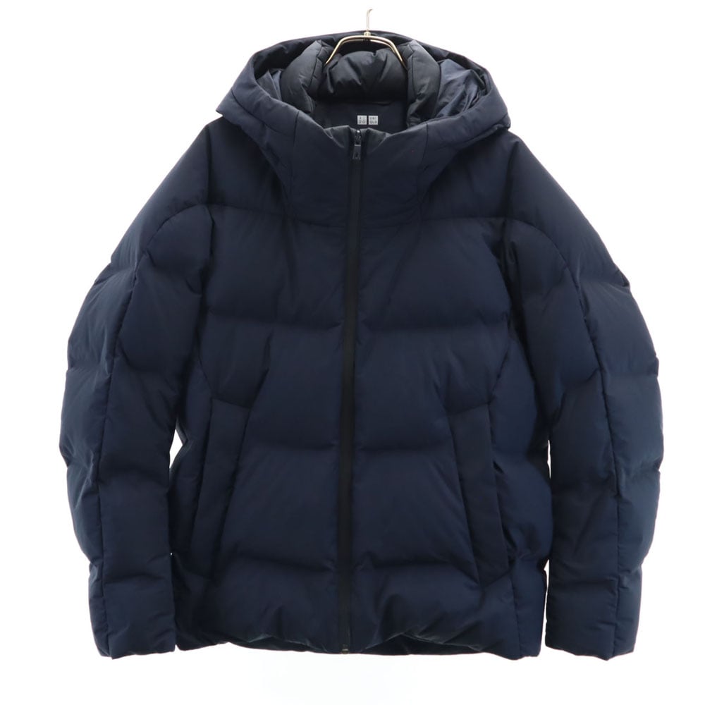 シームレス ダウンジャケット M ネイビー メンズ