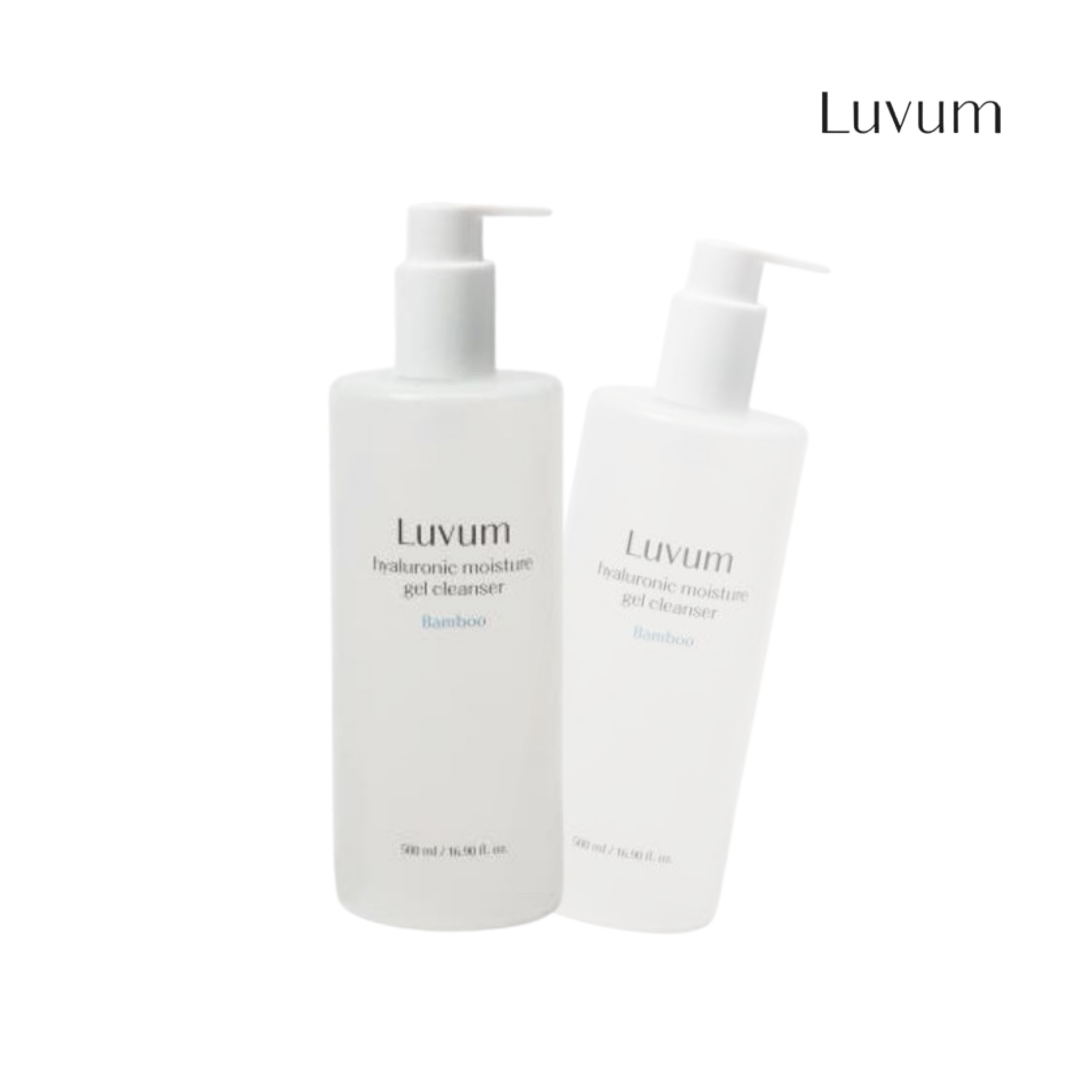 竹エキスとヒアルロン酸配合の保湿ジェルクレンザー 500ml 洗顔ジェル 乾燥肌 敏感肌用 大容量 弱酸性