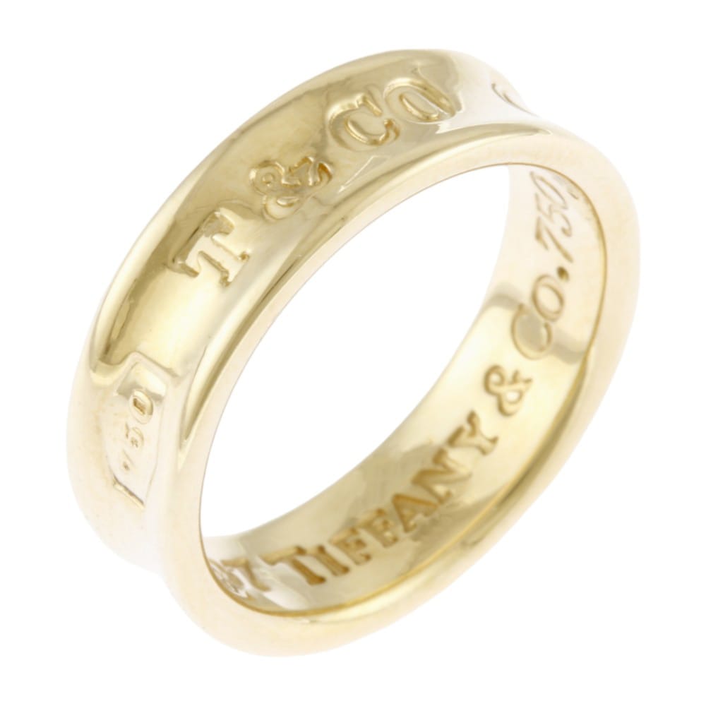 ティファニー 1837ナロー リング 指輪 13号 18金 K18イエローゴールド TIFFANY&Co. 中古 美品