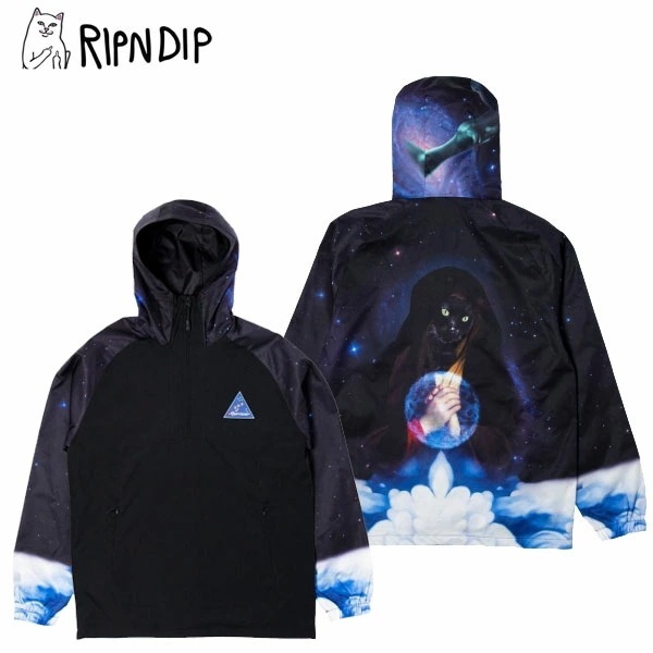 リップンディップ Galaxy Gypsy Anorak Black アノラック ジャケット アウター 男性用 メンズ