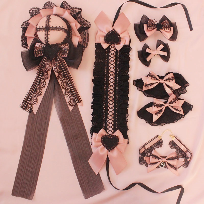 甜心屋小物マット黑甜ロリータ可爱蝴蝶結び少女ρ饰ρ带 母の日-0004959