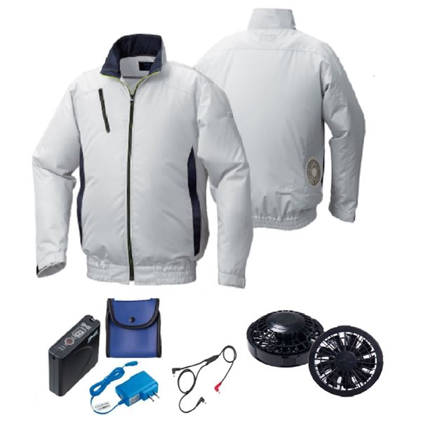 「高評価！」注目のレビュ KU90720 空調服 R ポリエステル製 屋外作業用 FAN2200G・RD9261 その他