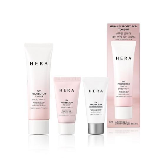[6月限定企画]UVプロテクター トーンアップ50ml 企画（+トーンアップ15ml+レポーツ15ml）365日いつも日光遮断とトーンアップで顔を保護しよう