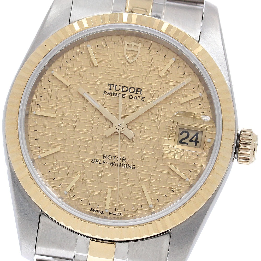 チュードル TUDOR 74033 プリンス デイト YGベゼル 自動巻き メンズ 良品 _942761【中古】