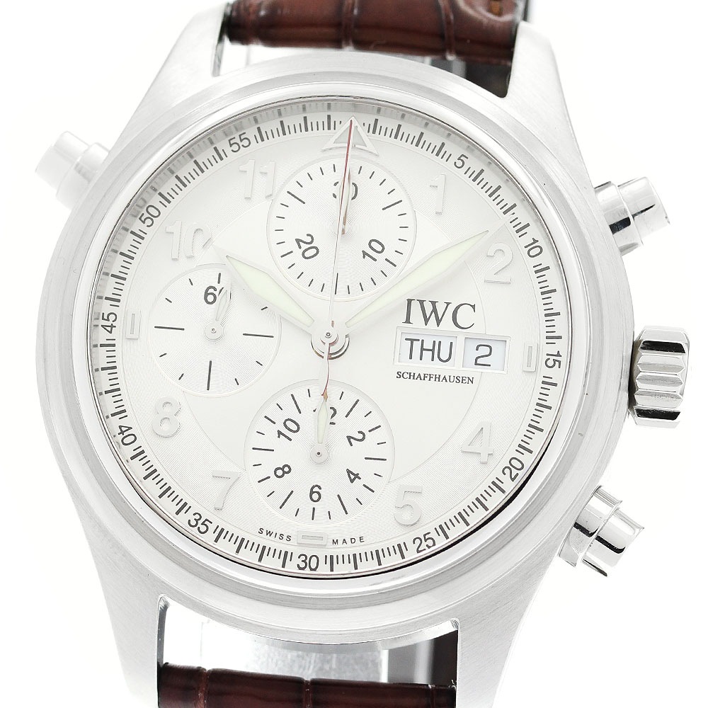 IWC IWC SCHAFFHAUSEN IW371343 スピットファイアー ドッペル クロノグラフ デイデイト 自動巻き メンズ _879184【中古】
