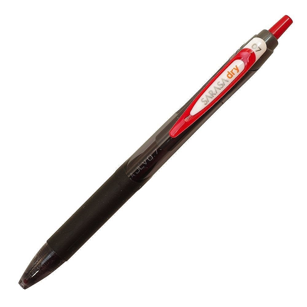 新品 メール便発送 [1本] JJB31-R 赤 0.7mm サラサドライ ゲルインクボールペン 筆記具