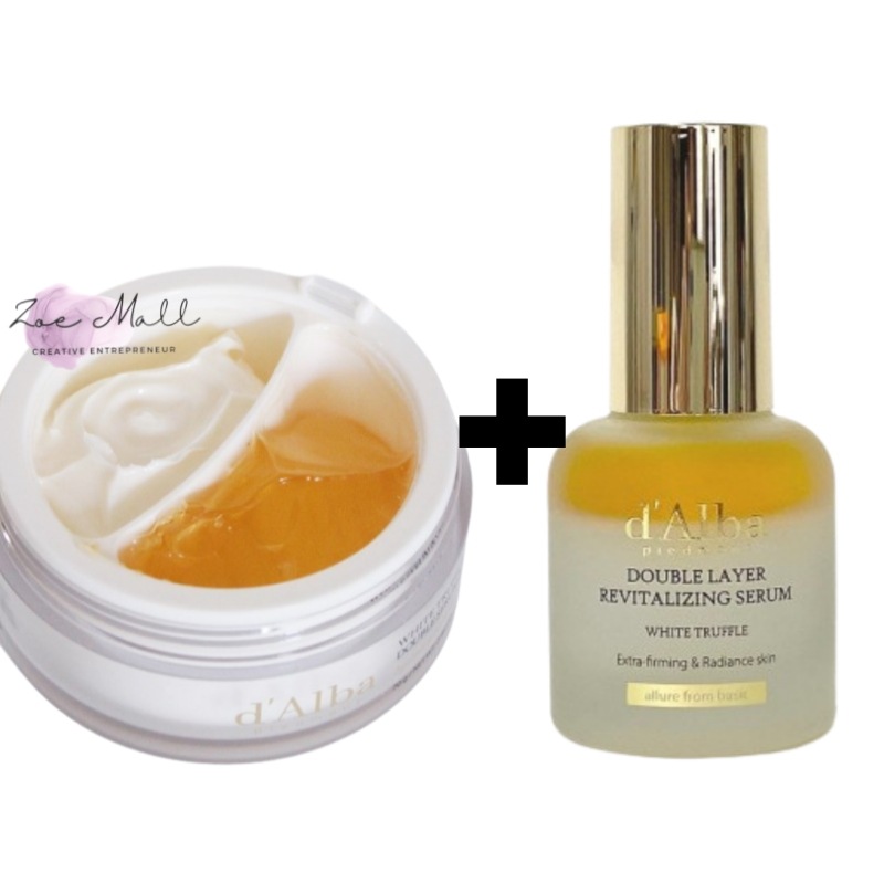 ダブルレイヤー リバイタライジングセラム 30ml+ホワイトトリュフダブルセラムアンドクリーム 70g /スキンケアセット/ 保湿クリーム 半々クリーム