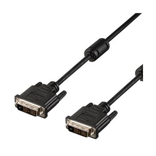 （まとめ）バッファロー DVIケーブルシングルリンク DVI-D24pinオス 1.0m BDVS10BK 1本10セット