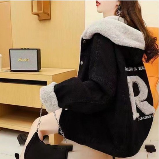 【取寄：納期2週間】デニムジャケット オーバーサイズ ルーズ ゆったり カジュアル シンプル デニム レディース 5,442円