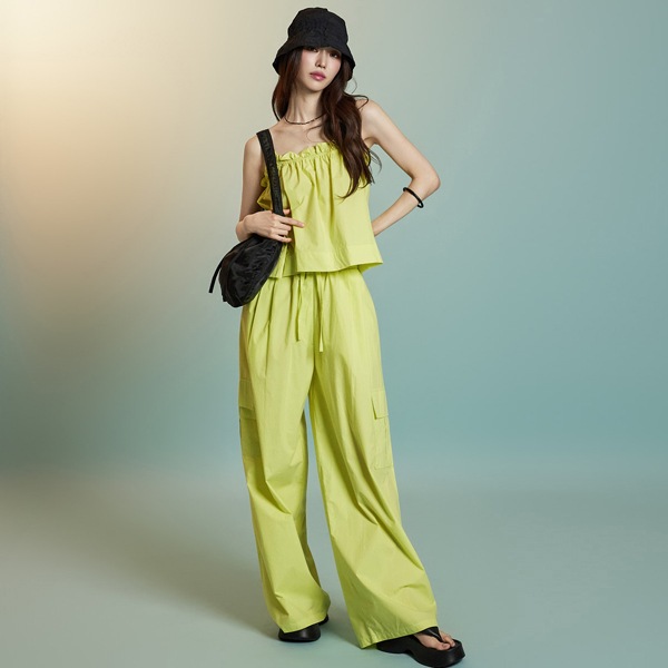 TP2204 スリーブレス パンツ セットアップ