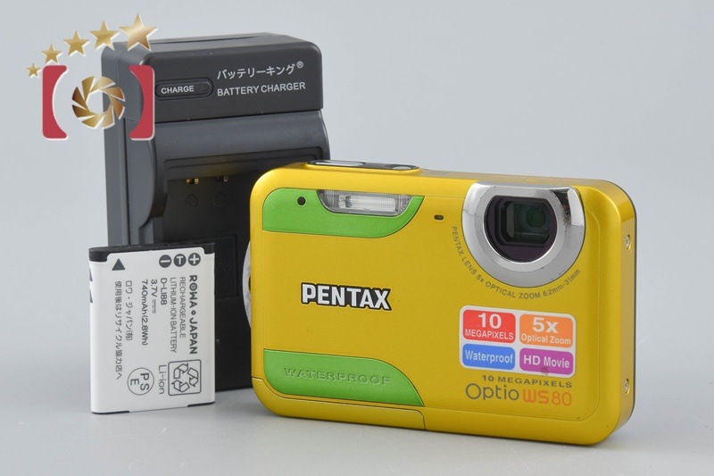 Optio WS80 イエロー コンパクトデジタルカメラ