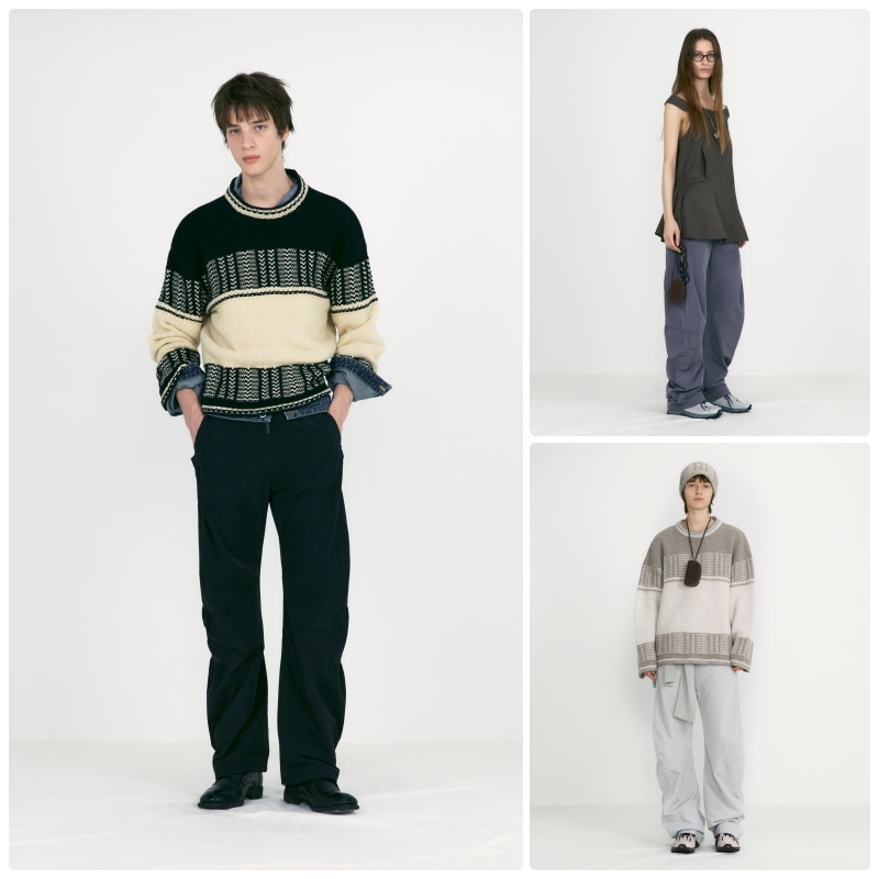 【LOW CLASSIC】25FW SHIRRING PADDED PANTS : 3COLORS