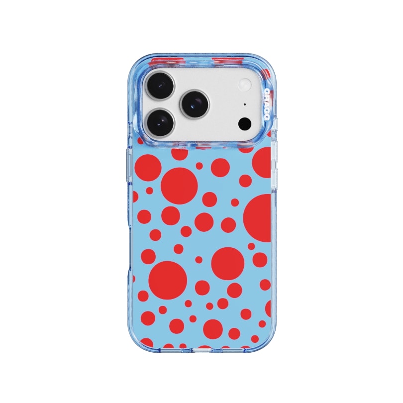 【GRAGG】 MAGSAFE LAYERS FRAME CASE CLEAR BLUE - POP DOT 正規品
