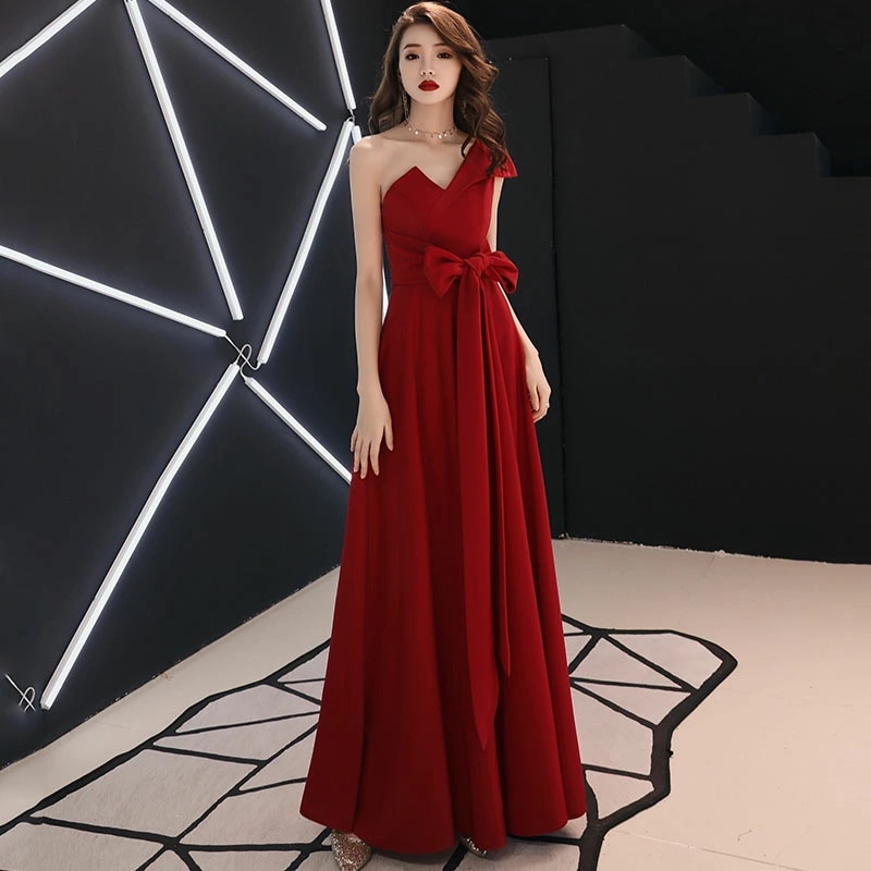 2点購入で200円割引安いウェディングドレス ウエディングドレス カラードレス カクテルドレス ロングドレス パーティードレス 発表会ドレス 演奏会 ステージドレス イブニングドレス 大人 ワインレッ