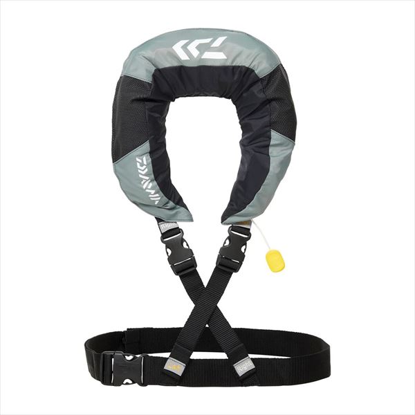 ダイワ ライフジャケット DF-2520 ショートライフジャケット(ネックタイプ手動膨脹式) グレー フリー